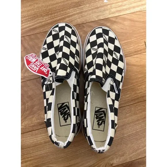 Stacked Checkered Slip On Vans Women’s 9 - Picture 3 of 7